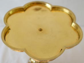 Solid silver gilt antique French Gothic Chalice.